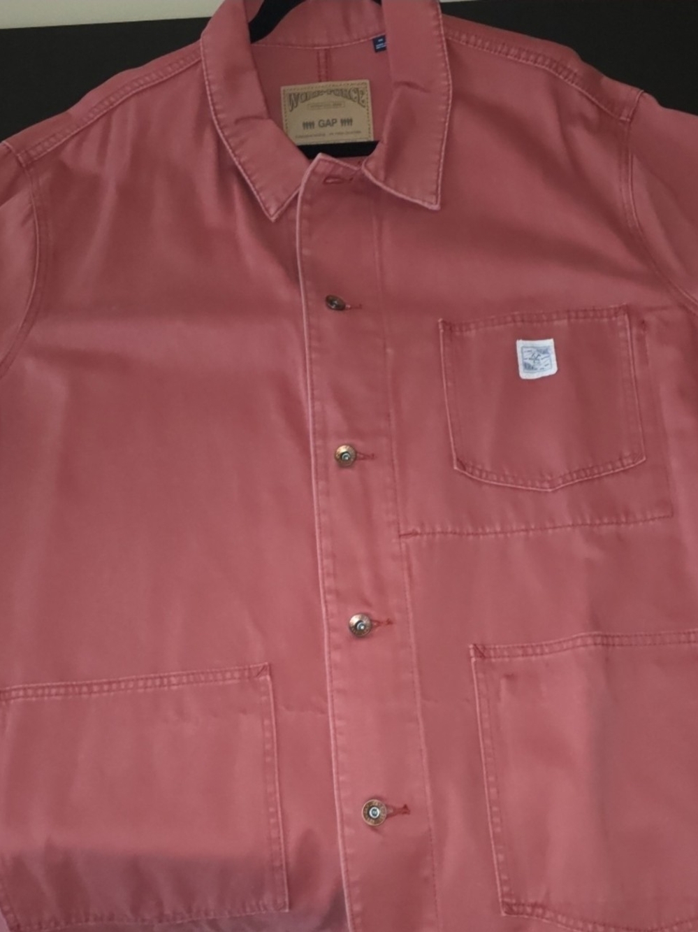 GAP Men’s Coral Button-Down Workshirt